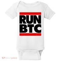 Funny Run BTC Bitcoin Logo Baby Bodysuit thumb 0