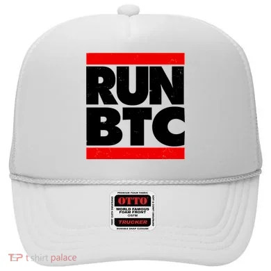 Funny Run BTC Bitcoin Logo Hat