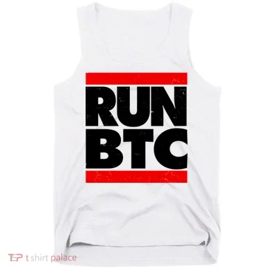 Funny Run BTC Bitcoin Logo Tank Top