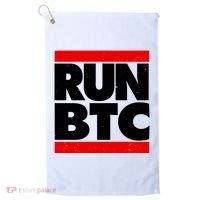 Funny Run BTC Bitcoin Logo Golf Towel thumb 0