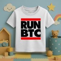 Funny Run BTC Bitcoin Logo Toddler T-Shirt thumb 3