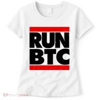 Funny Run BTC Bitcoin Logo Women's T-Shirt thumb 0