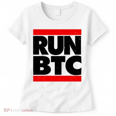 Funny Run BTC Bitcoin Logo Women's T-Shirt