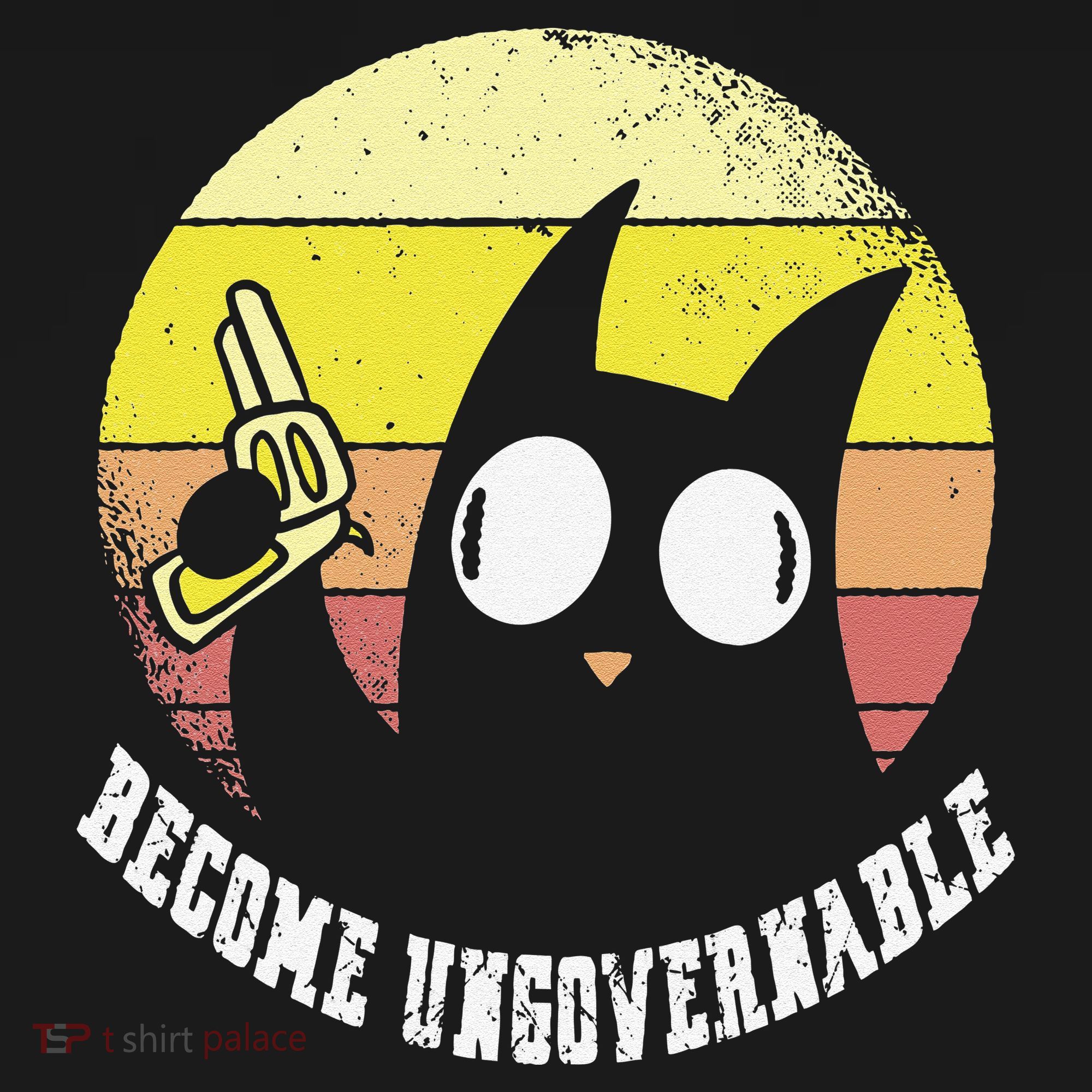 Funny Retro Black Cat Become Ungovernable Apron