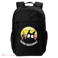 Funny Retro Black Cat Become Ungovernable Backpack thumb 0
