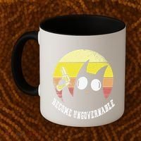 Funny Retro Black Cat Become Ungovernable Coffee Mug thumb 2