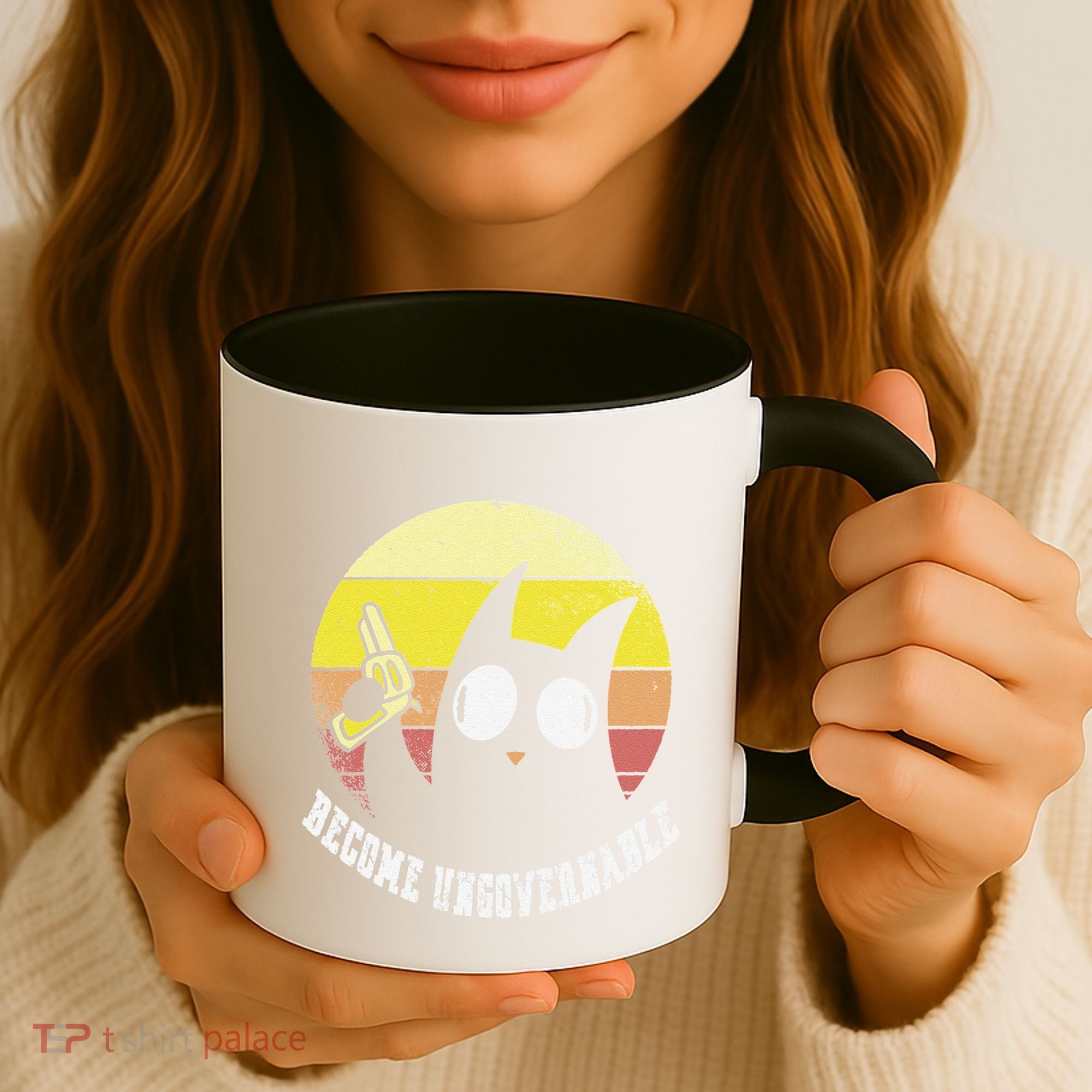 Funny Retro Black Cat Become Ungovernable Coffee Mug