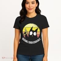 Funny Retro Black Cat Become Ungovernable Women's T-Shirt thumb 4