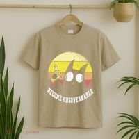 Funny Retro Black Cat Become Ungovernable T-Shirt thumb 2
