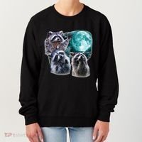 Funny Raccoon Boxer Trash Money We Gettin Rich Women's Sweatshirt thumb 0