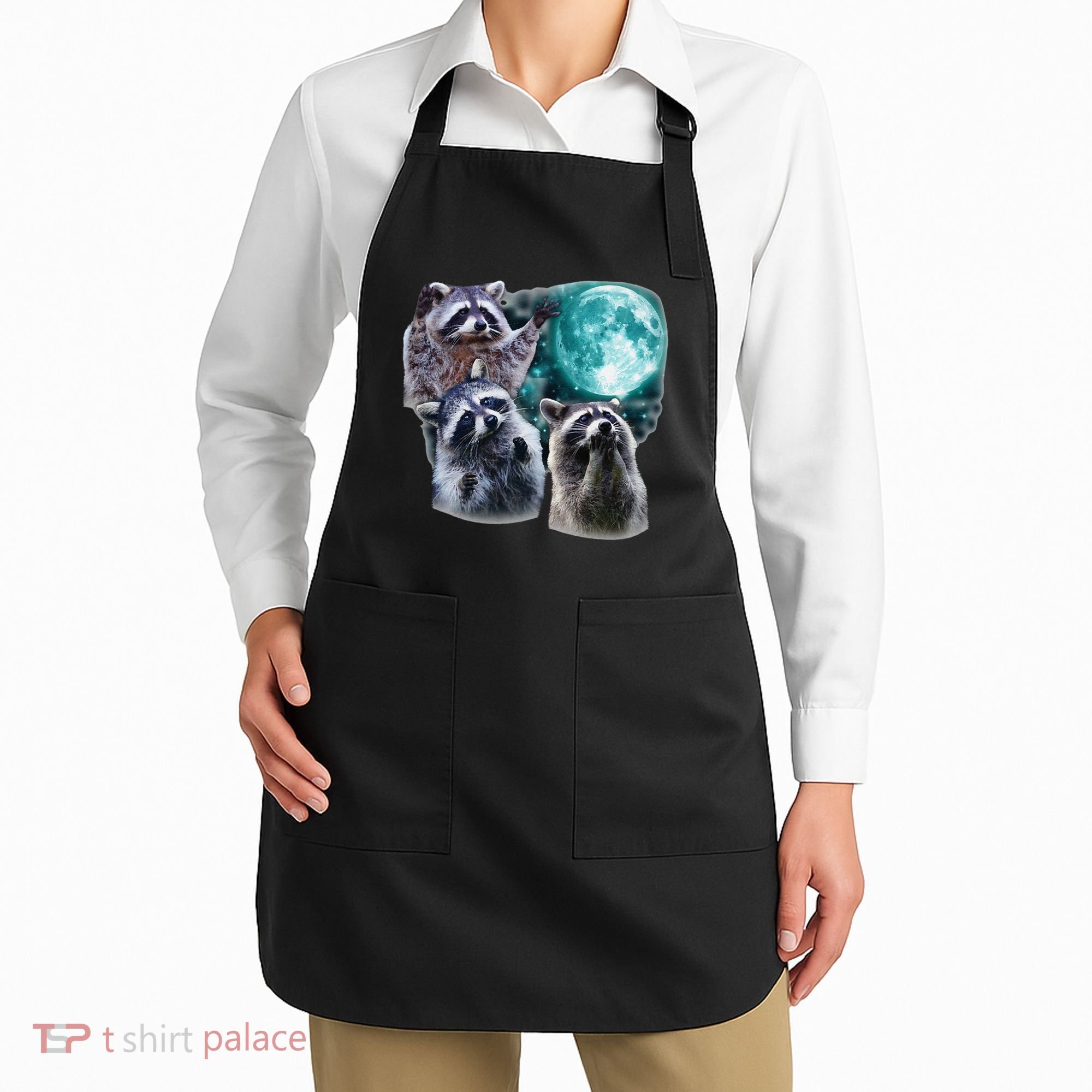 Funny Raccoon Boxer Trash Money We Gettin Rich Apron