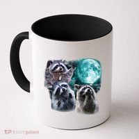 Funny Raccoon Boxer Trash Money We Gettin Rich Coffee Mug thumb 0