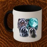 Funny Raccoon Boxer Trash Money We Gettin Rich Coffee Mug thumb 2