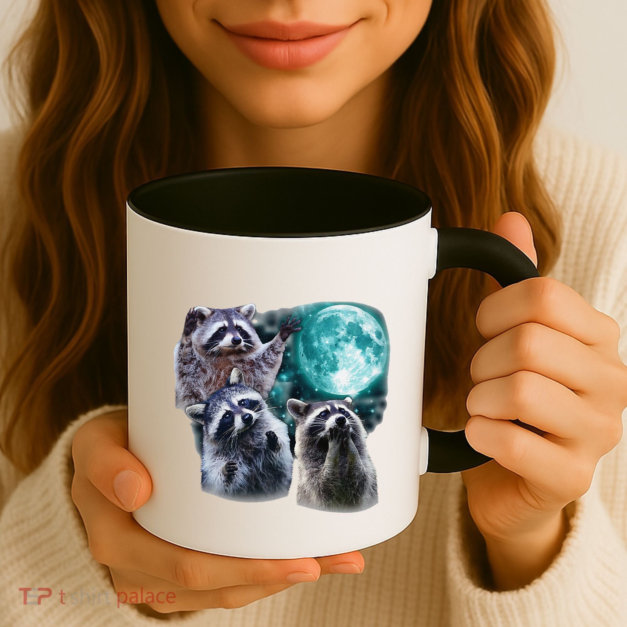 Funny Raccoon Boxer Trash Money We Gettin Rich Coffee Mug