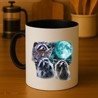 Funny Raccoon Boxer Trash Money We Gettin Rich Coffee Mug thumb 4