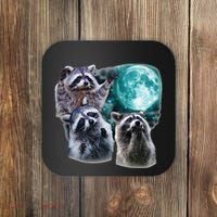 Funny Raccoon Boxer Trash Money We Gettin Rich Coaster thumb 0