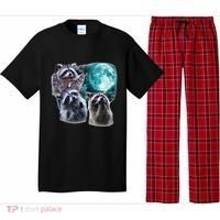 Funny Raccoon Boxer Trash Money We Gettin Rich Pajama Set thumb 0