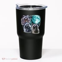 Funny Raccoon Boxer Trash Money We Gettin Rich Tumbler thumb 0