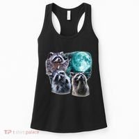 Funny Raccoon Boxer Trash Money We Gettin Rich Women's Tank Top thumb 0