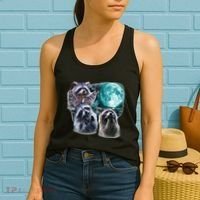 Funny Raccoon Boxer Trash Money We Gettin Rich Women's Tank Top thumb 2