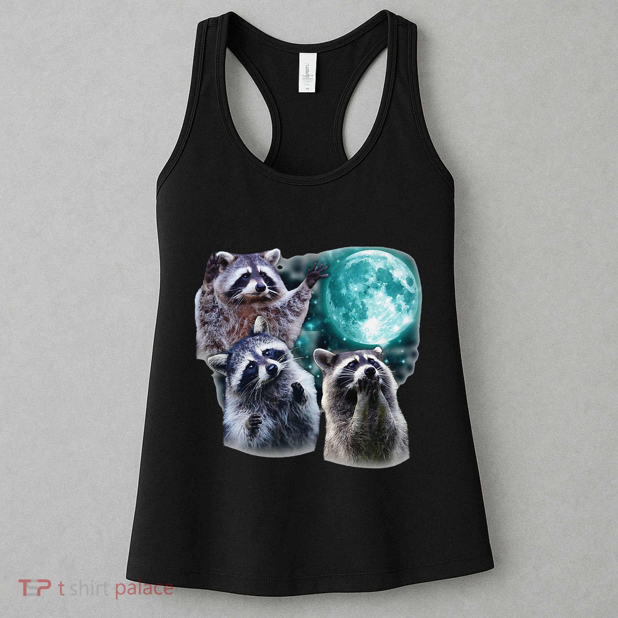 Funny Raccoon Boxer Trash Money We Gettin Rich Women's Tank Top