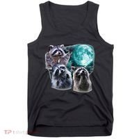 Funny Raccoon Boxer Trash Money We Gettin Rich Tank Top thumb 0