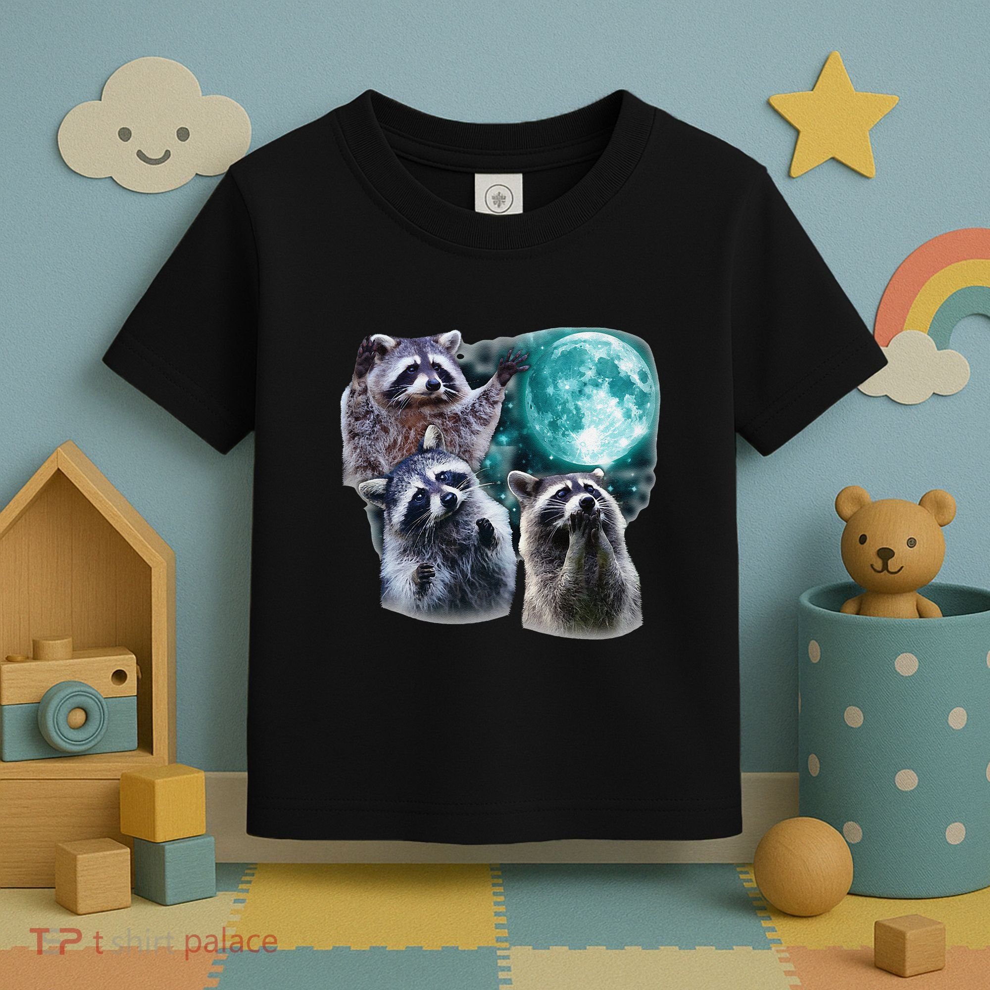 Funny Raccoon Boxer Trash Money We Gettin Rich Toddler T-Shirt