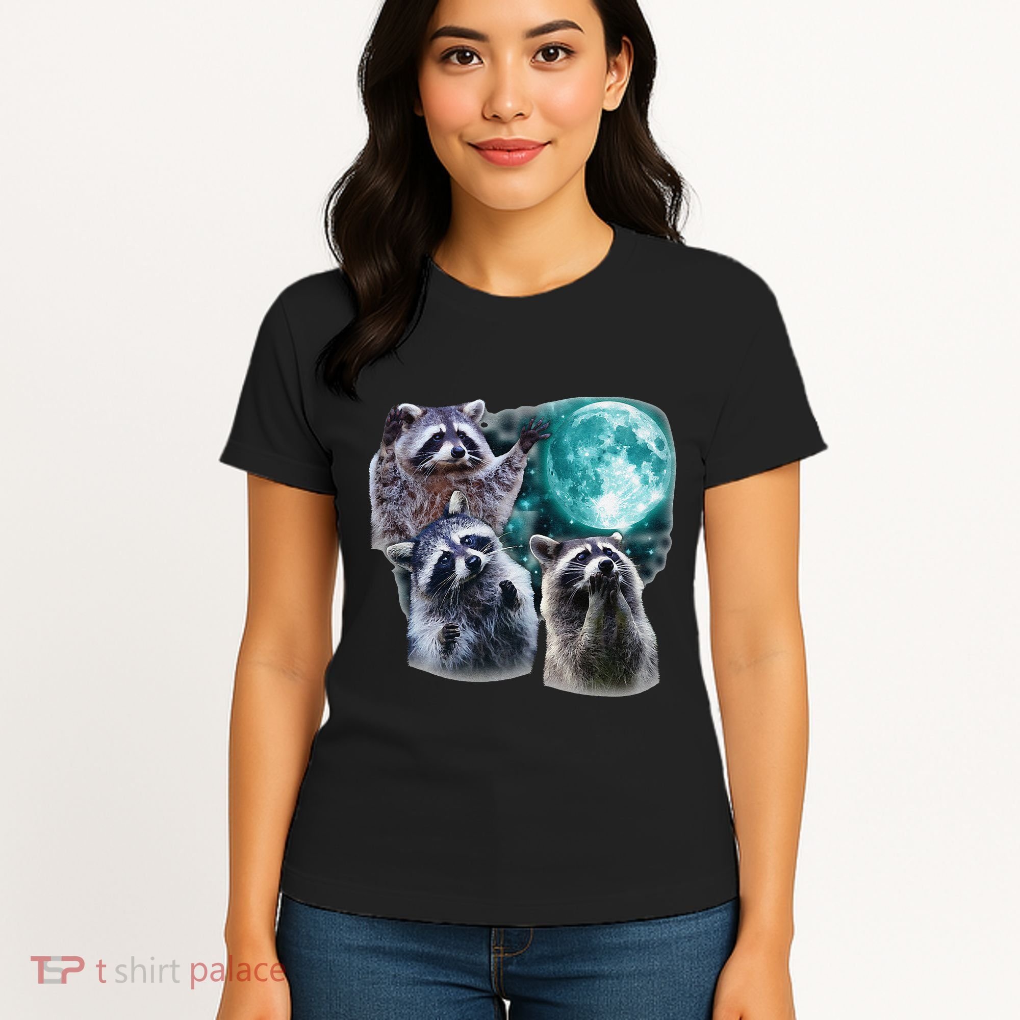 Funny Raccoon Boxer Trash Money We Gettin Rich Women's T-Shirt