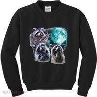 Funny Raccoon Boxer Trash Money We Gettin Rich Kids Sweatshirt thumb 0
