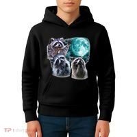 Funny Raccoon Boxer Trash Money We Gettin Rich Kids Hoodie thumb 4
