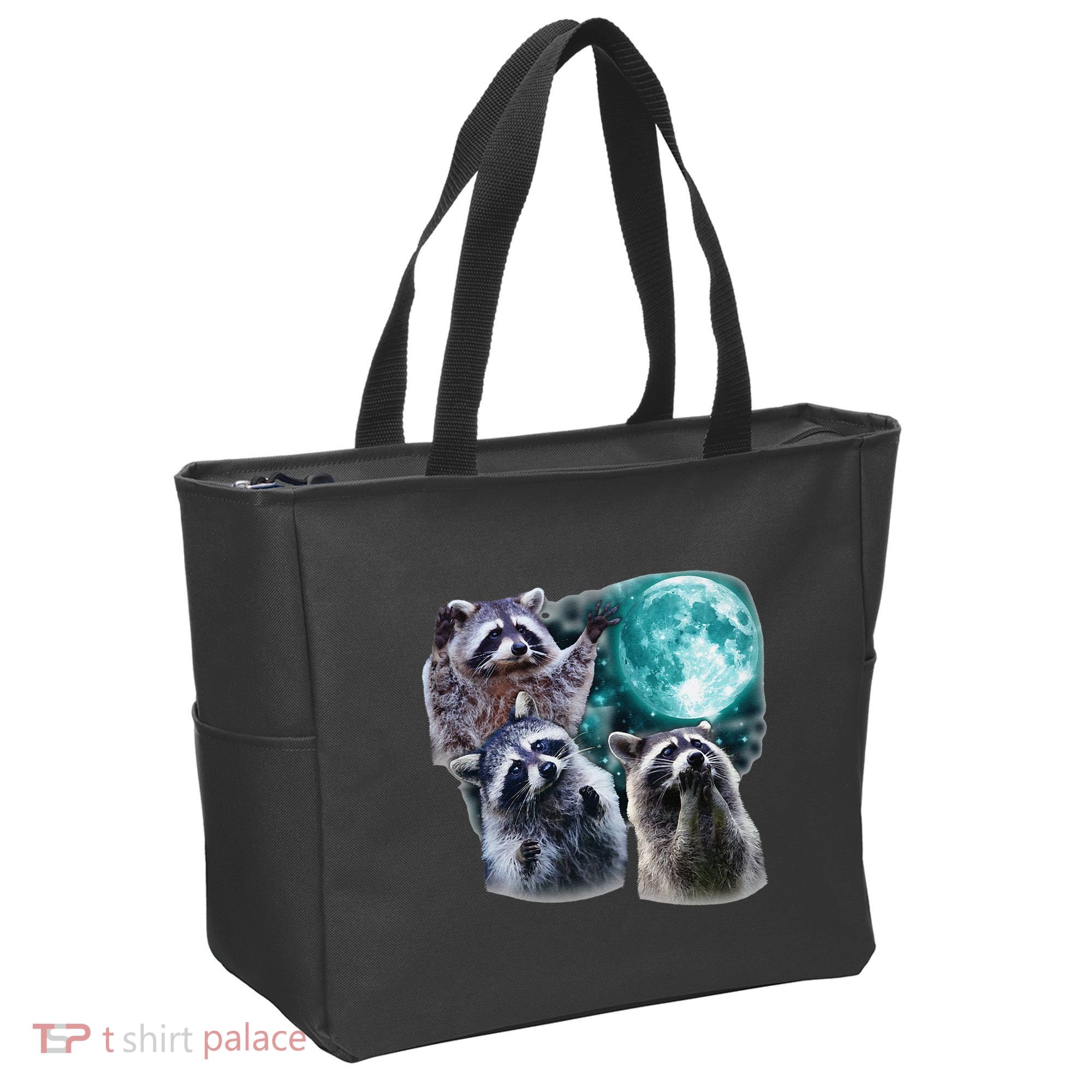 Funny Raccoon Boxer Trash Money We Gettin Rich Tote Bag