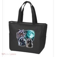 Funny Raccoon Boxer Trash Money We Gettin Rich Tote Bag thumb 3