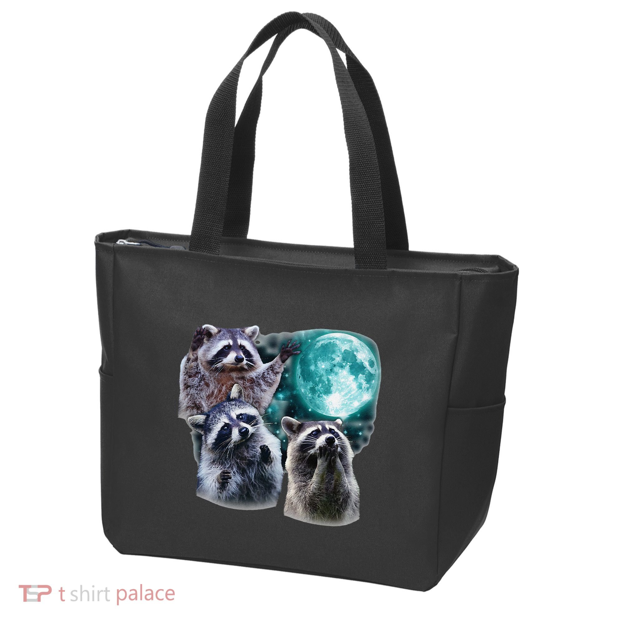 Funny Raccoon Boxer Trash Money We Gettin Rich Tote Bag