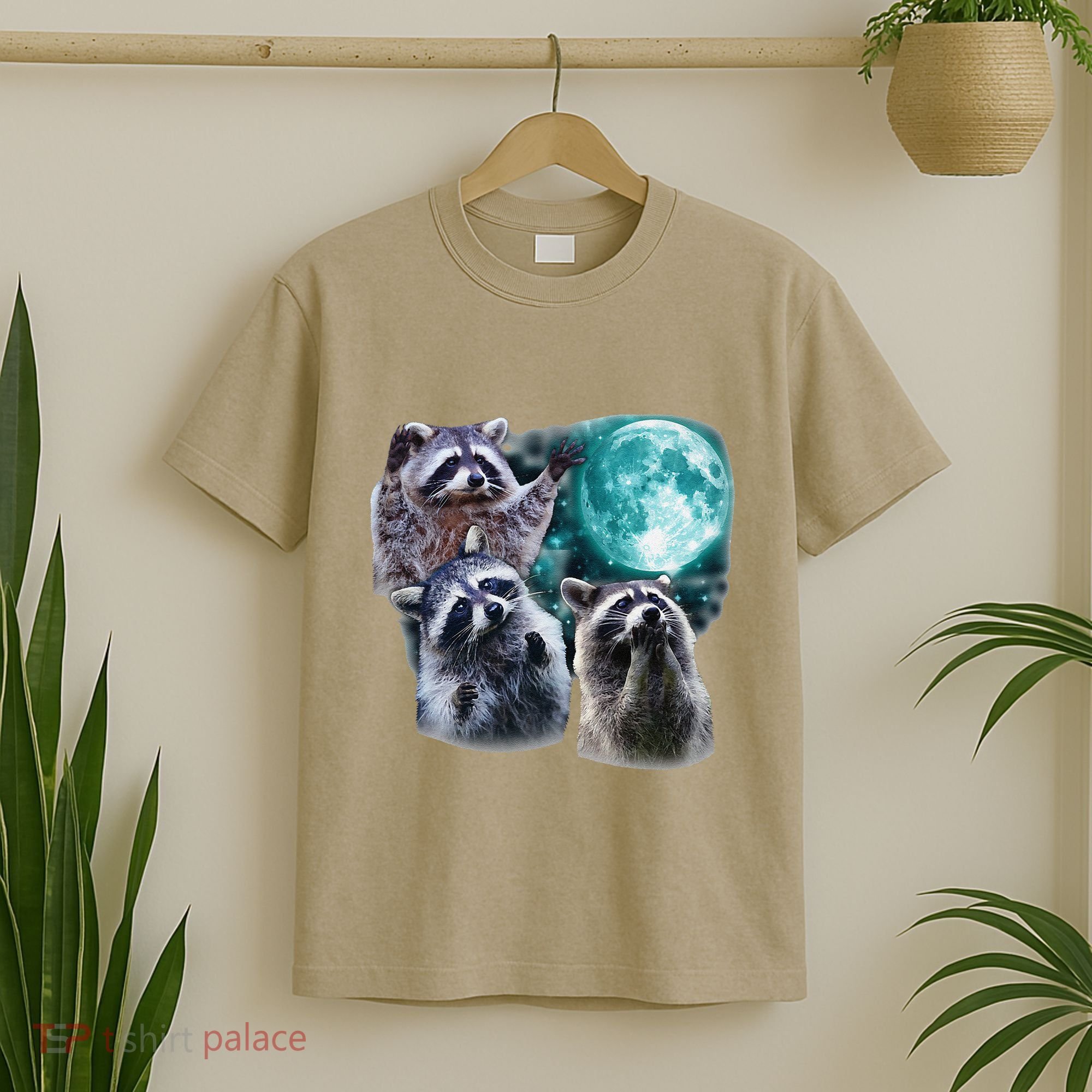 Funny Raccoon Boxer Trash Money We Gettin Rich T-Shirt
