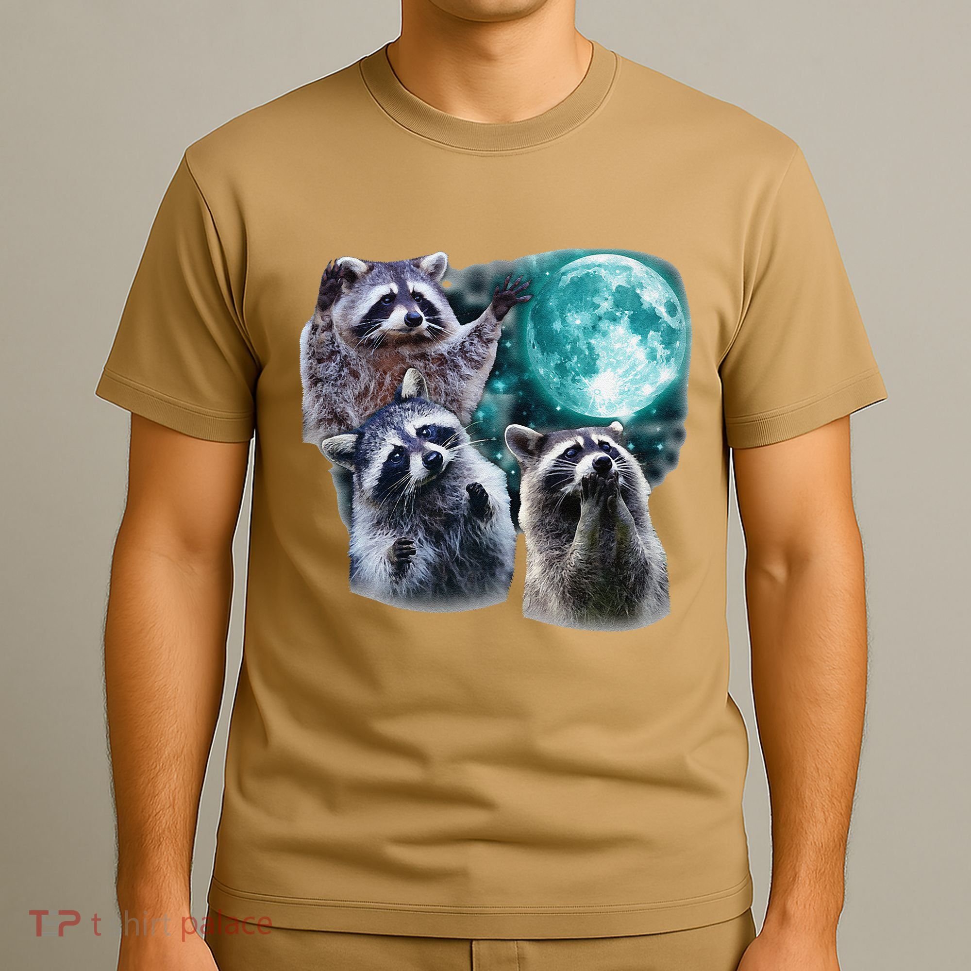 Funny Raccoon Boxer Trash Money We Gettin Rich T-Shirt
