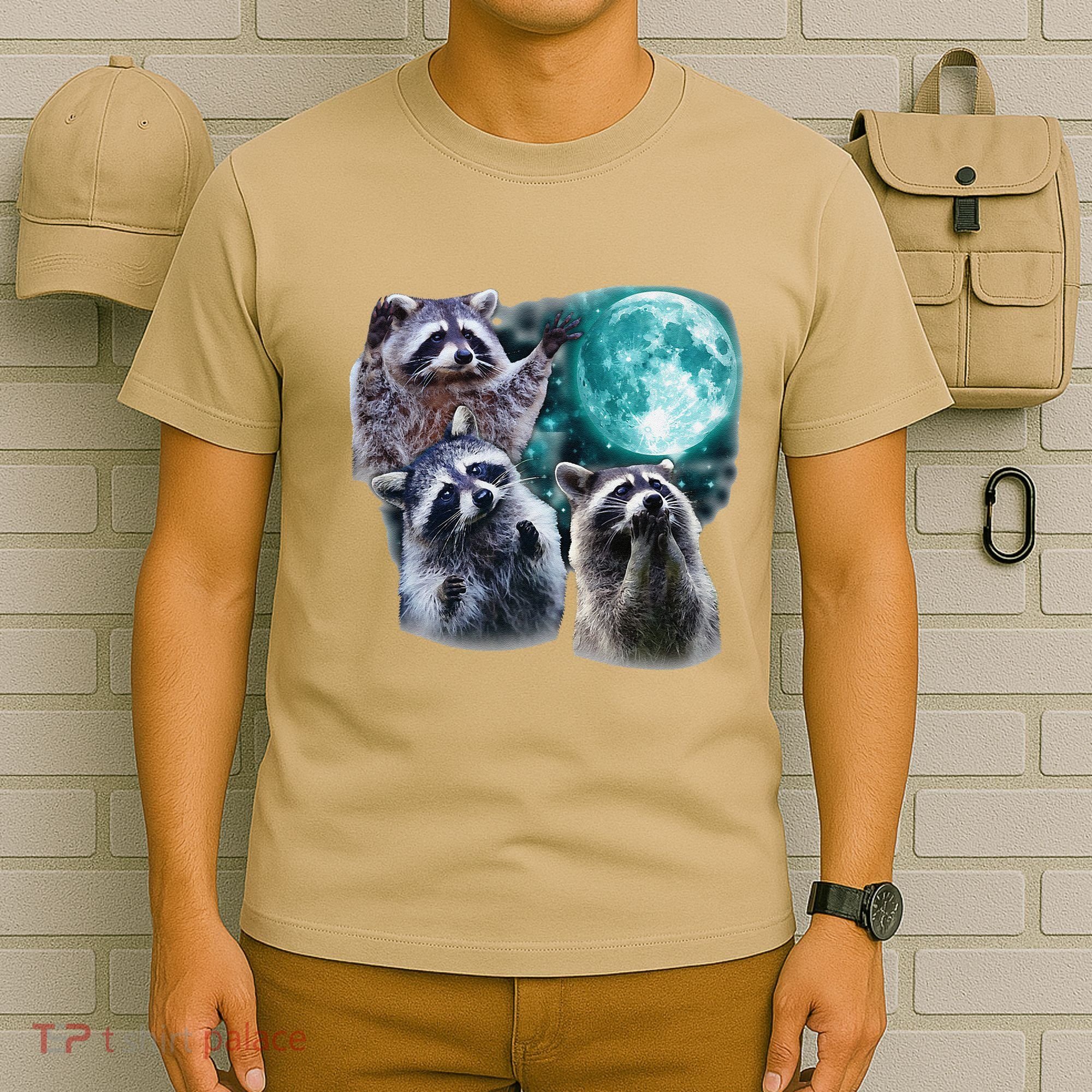 Funny Raccoon Boxer Trash Money We Gettin Rich T-Shirt