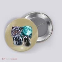 Funny Raccoon Boxer Trash Money We Gettin Rich Button thumb 0