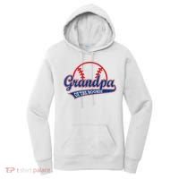 Funny Retro Baseball Grandpa Of The Rookie Women's Hoodie thumb 0