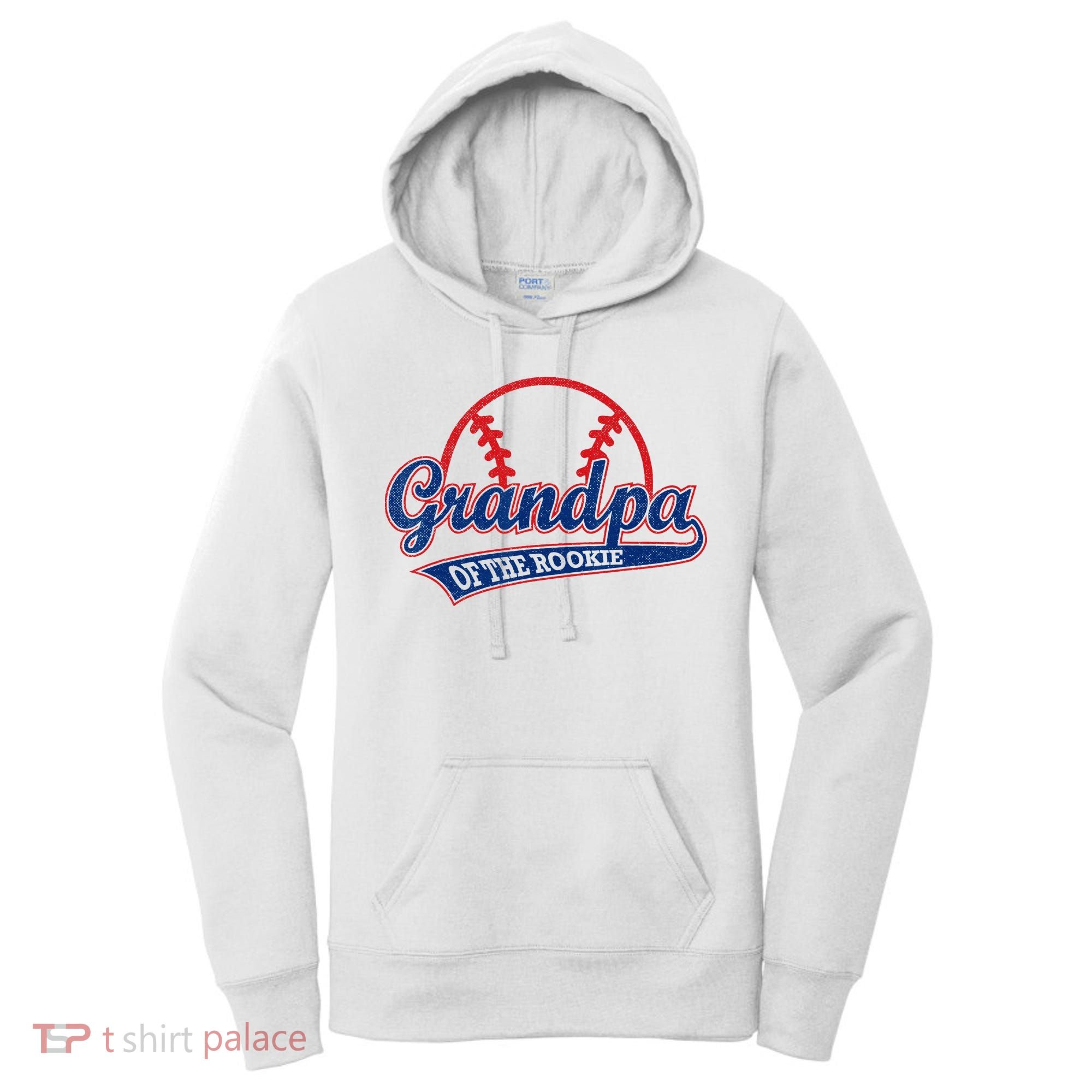 Funny Retro Baseball Grandpa Of The Rookie Women's Hoodie