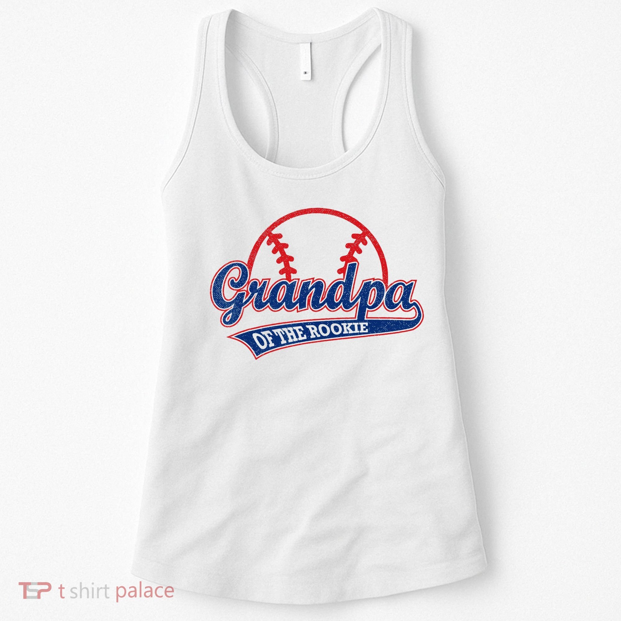 Funny Retro Baseball Grandpa Of The Rookie Women's Tank Top