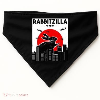 Funny Rabbit Bunny Rabbit RabbitZilla USA-Made Doggie Bandana