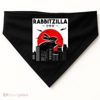 Funny Rabbit Bunny Rabbit RabbitZilla USA-Made Doggie Bandana thumb 0