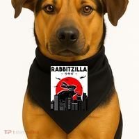Funny Rabbit Bunny Rabbit RabbitZilla USA-Made Doggie Bandana thumb 1