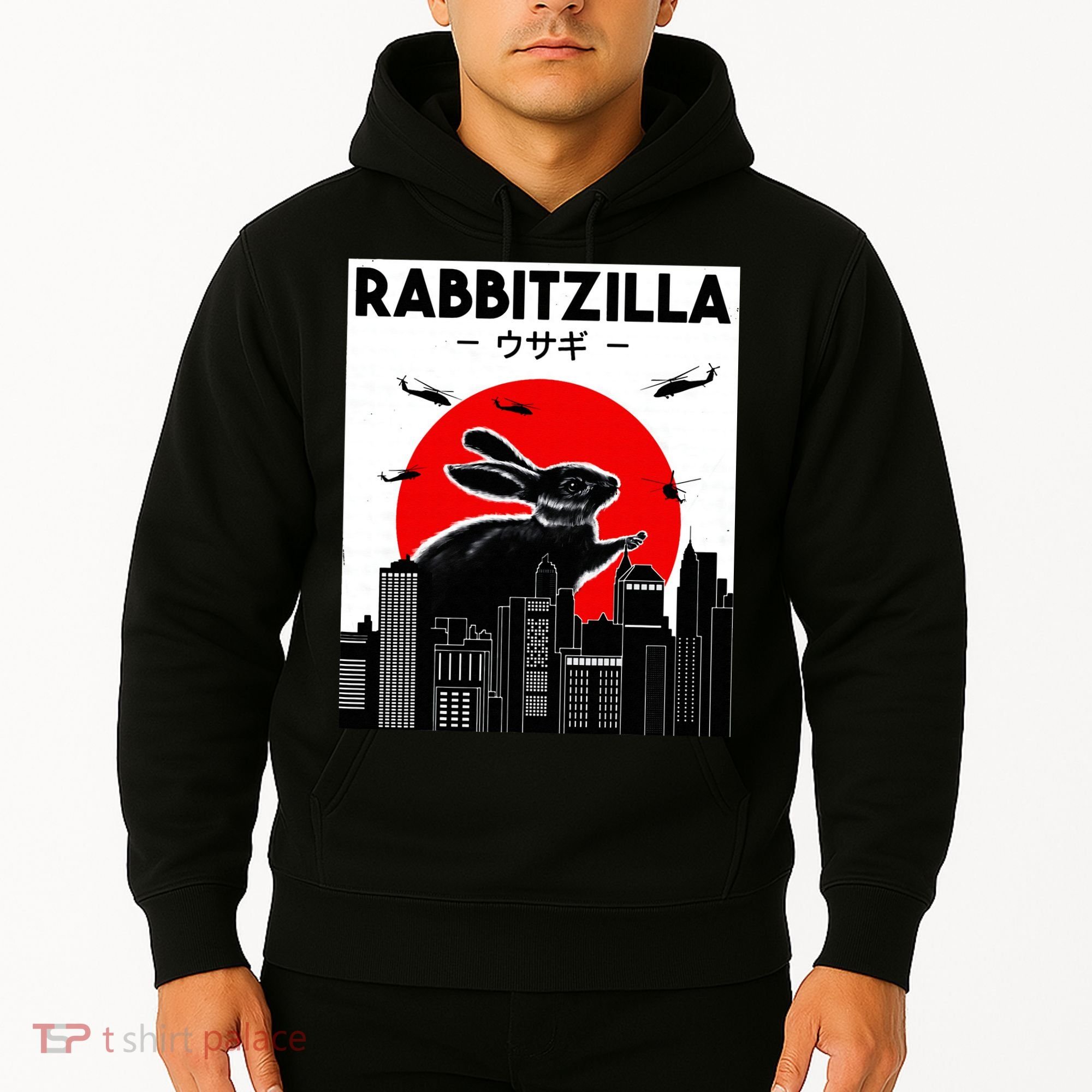 Funny Rabbit Bunny Rabbit RabbitZilla Hoodie