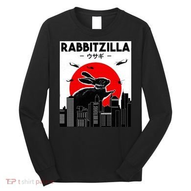 Funny Rabbit Bunny Rabbit RabbitZilla Long Sleeve Shirt