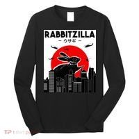 Funny Rabbit Bunny Rabbit RabbitZilla Long Sleeve Shirt thumb 0