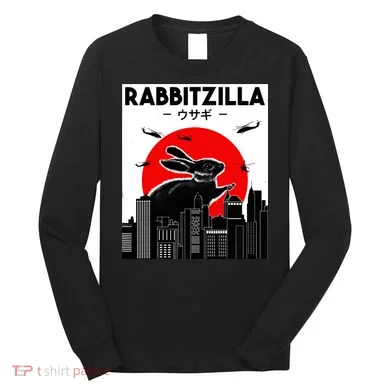Funny Rabbit Bunny Rabbit RabbitZilla Long Sleeve Shirt