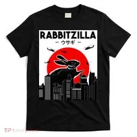 Funny Rabbit Bunny Rabbit RabbitZilla T-Shirt thumb 0