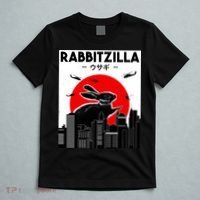 Funny Rabbit Bunny Rabbit RabbitZilla T-Shirt thumb 5
