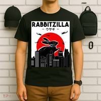 Funny Rabbit Bunny Rabbit RabbitZilla T-Shirt thumb 6